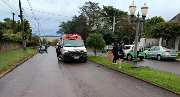 Ciclista idoso fica ferido após atropelamento em Quatro Pontes