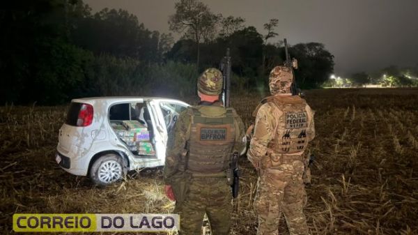 Carga de maconha é apreendida durante ação conjunta em Santa Helena