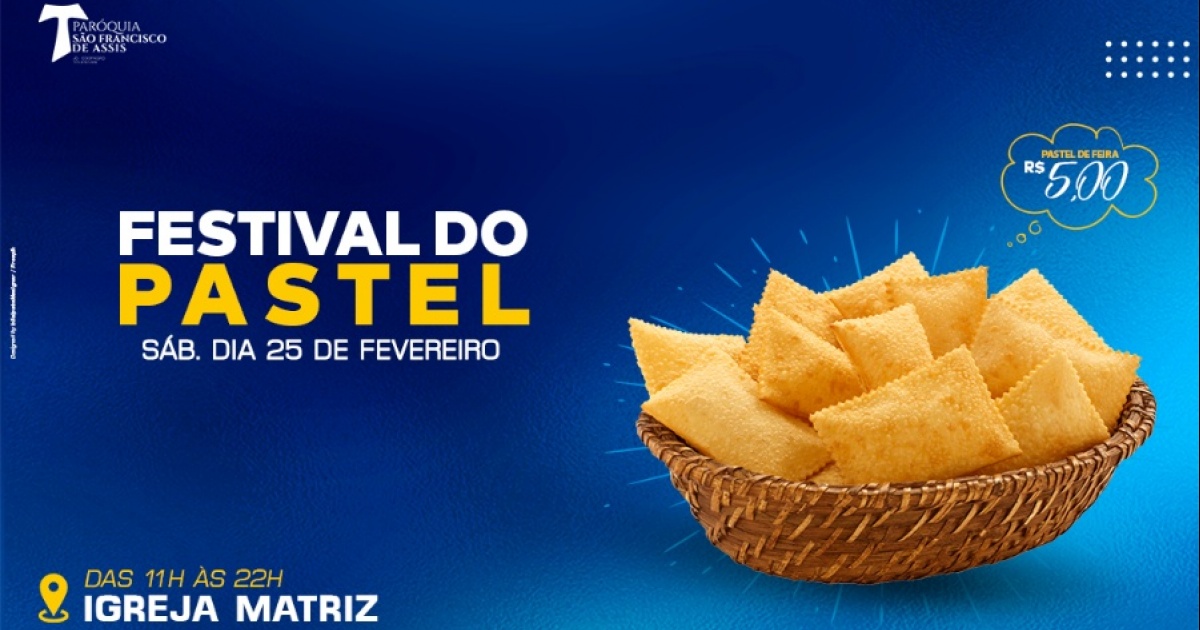 Festival do Pastel movimenta a Igreja Matriz São Francisco de Assis do